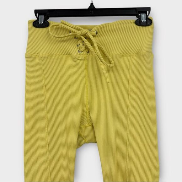 Year of Ours Football Lace-Up Ribbed Legging in Yellow Women’s Size M - Picture 4 of 7